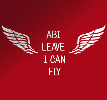 Sticker musique I believe I can fly - TenStickers