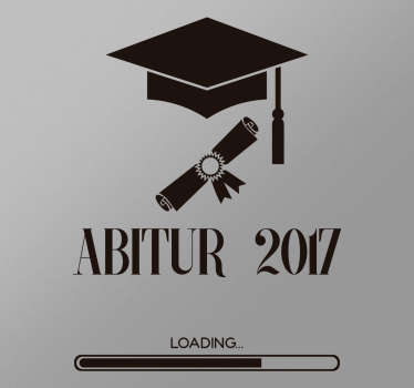 Autoaufkleber Abitur Loading - TenStickers
