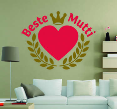 Wandtattoo Beste Mutti - TenStickers