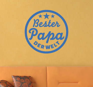Wandtattoo Bester Papa der Welt - TenStickers