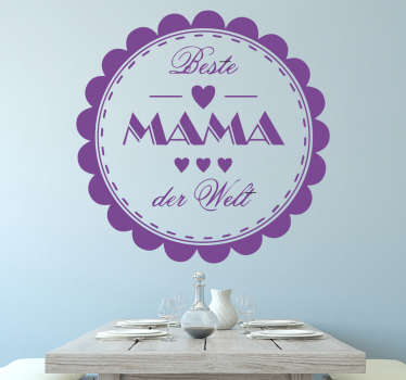 Wandtattoo Beste Mama der Welt - TenStickers