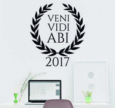 Autoaufkleber Veni Vidi Abi - TenStickers