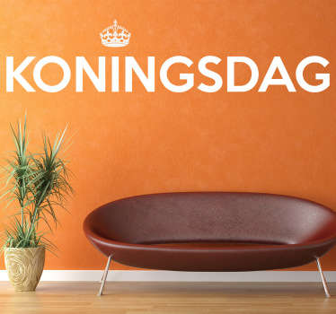 Muursticker Koningsdag - TenStickers