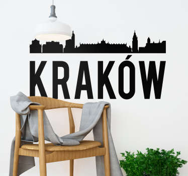 Naklejka na ścianę panorama Kraków - TenStickers