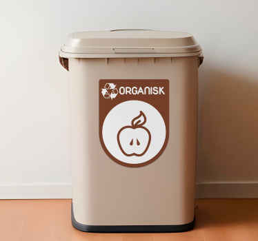 økologisk genbrug beholder wallsticker - TenStickers