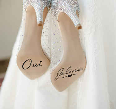 Sticker mariage oui je le veux - TenStickers