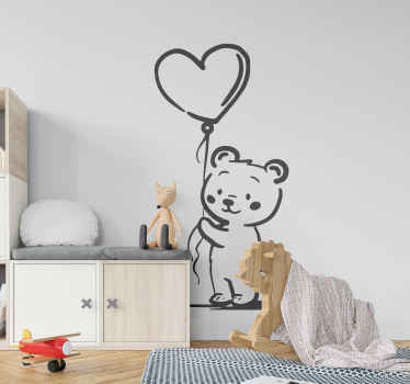 Teddy Bear Outline wall stickers for kid - TenStickers