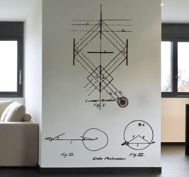 Decorative vinyl engineering notes wall sticker - TenStickers