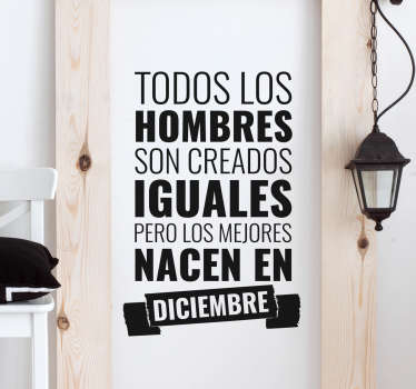 Vinilo los mejores son mes personalizable - TenVinilo