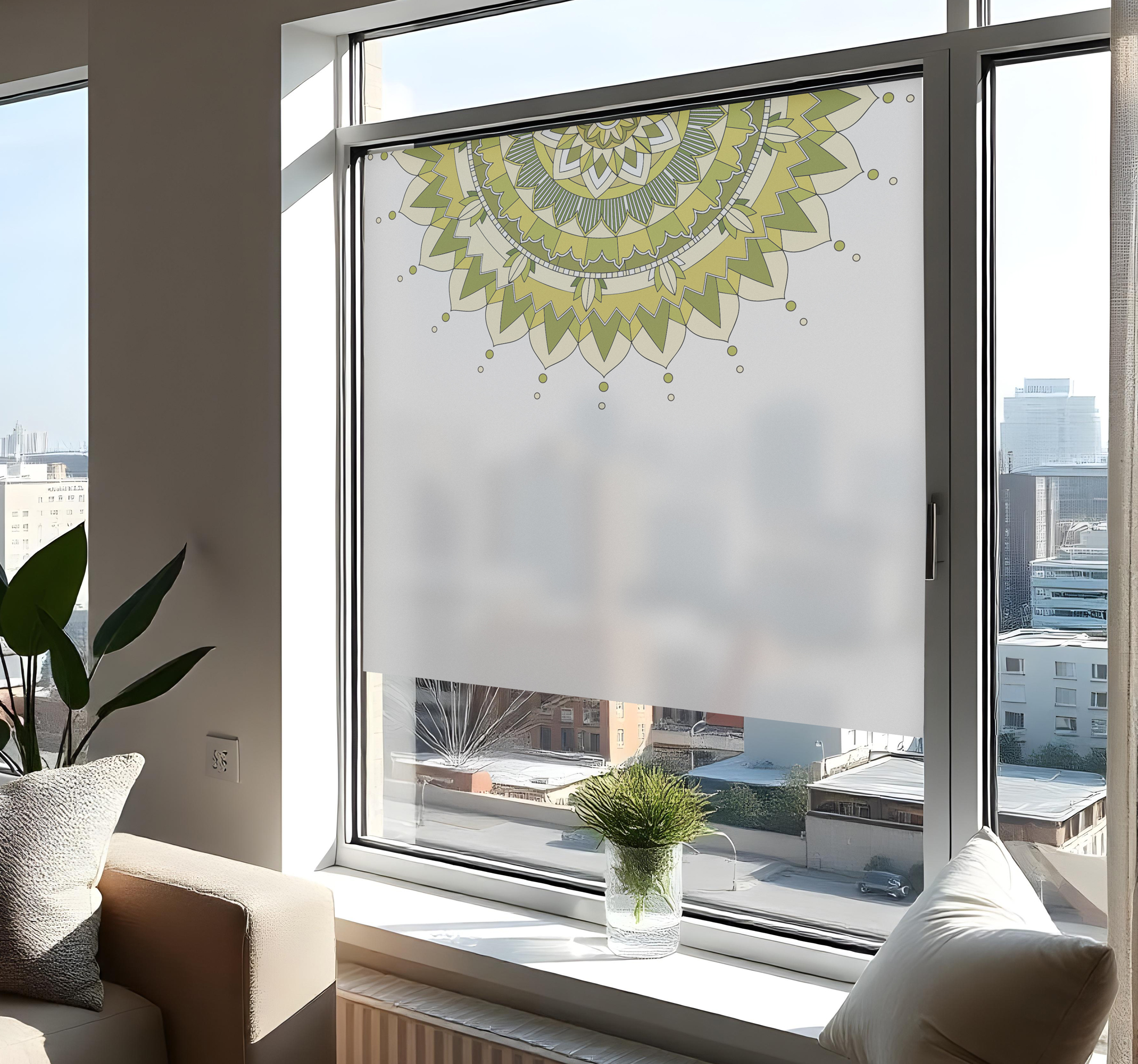 pellicola privacy finestre mezzo mandala