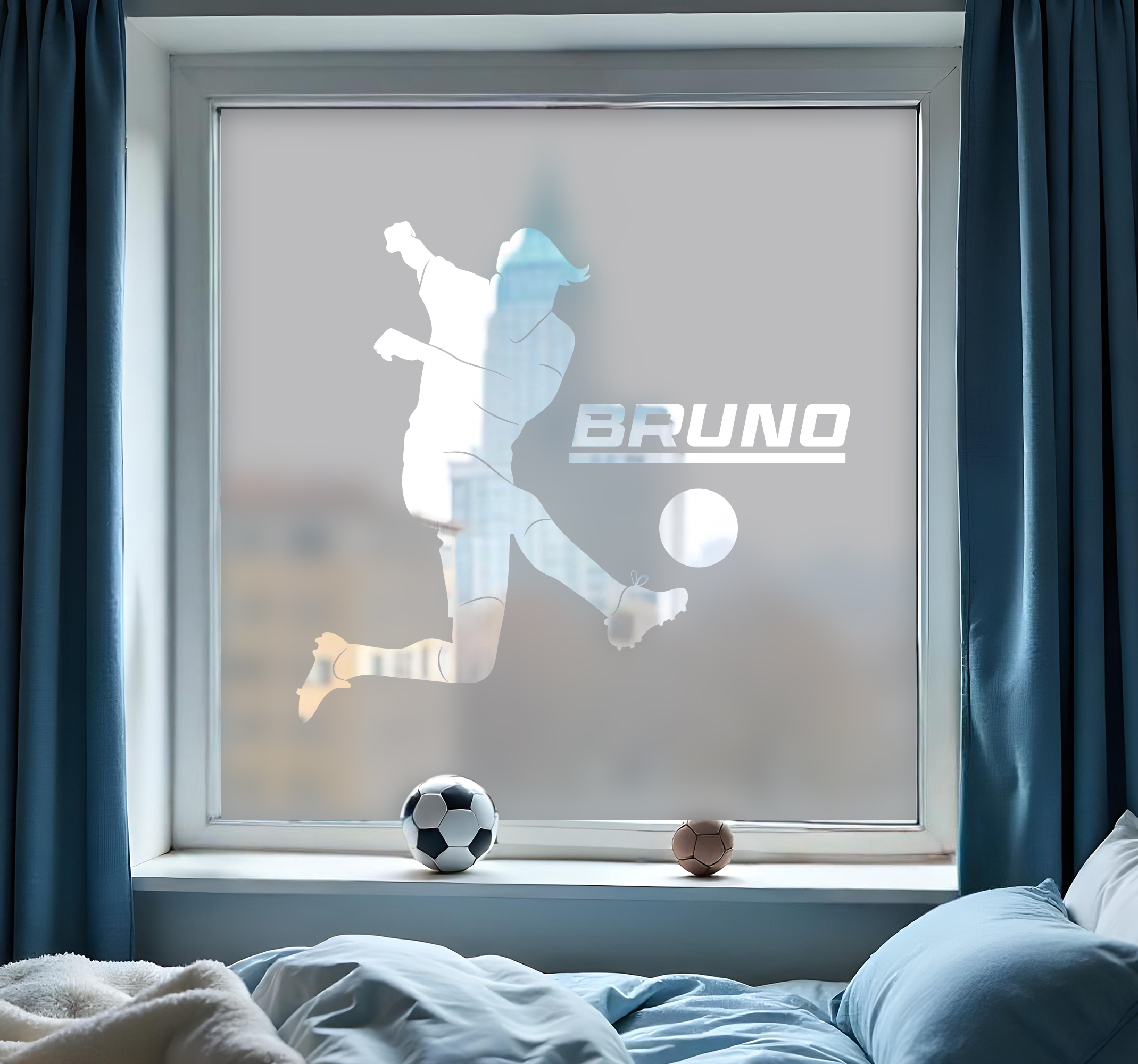 Fensteraufkleber Fußball