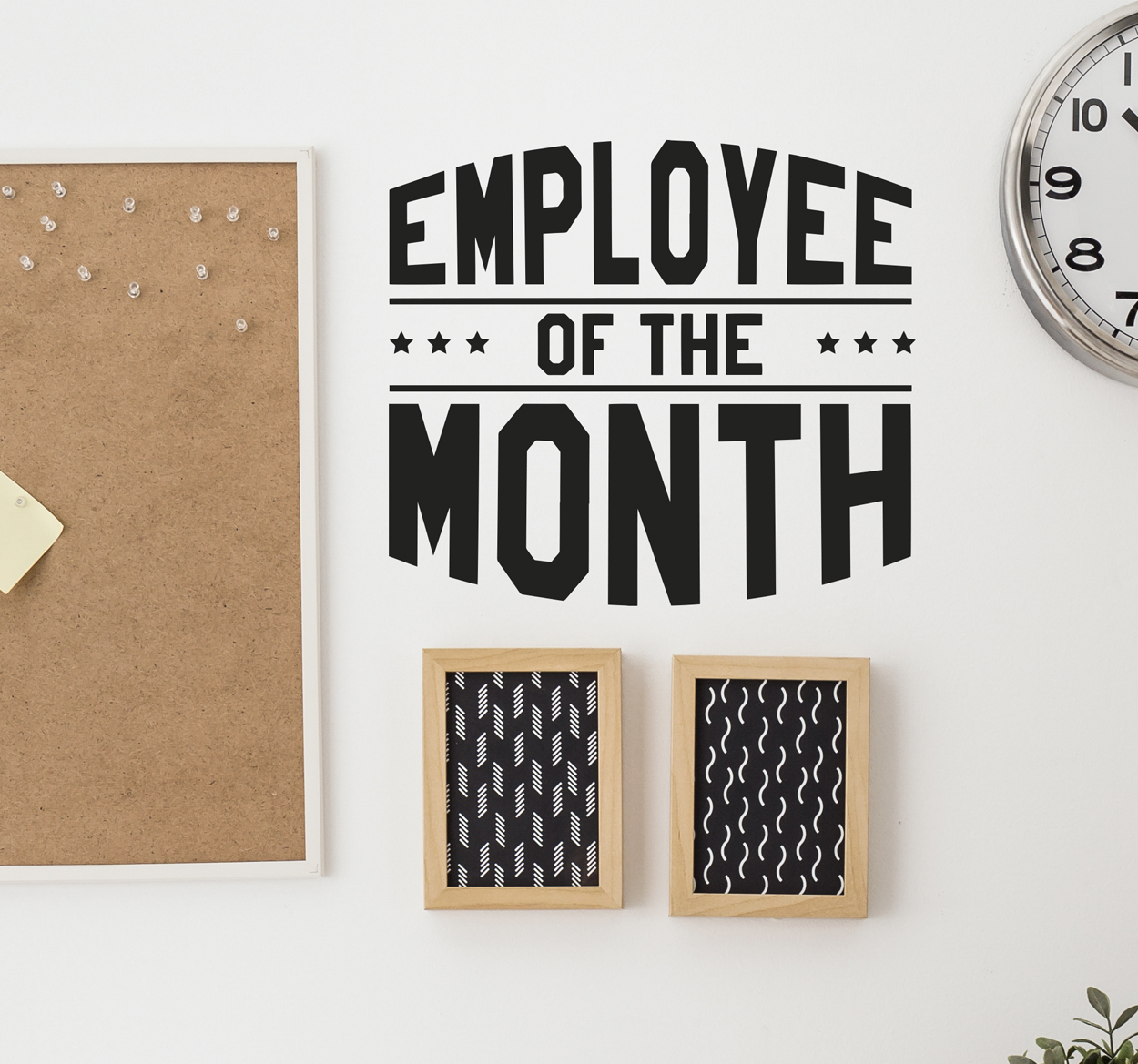 Tenstickers Muursticker kantoor Employee of the Month