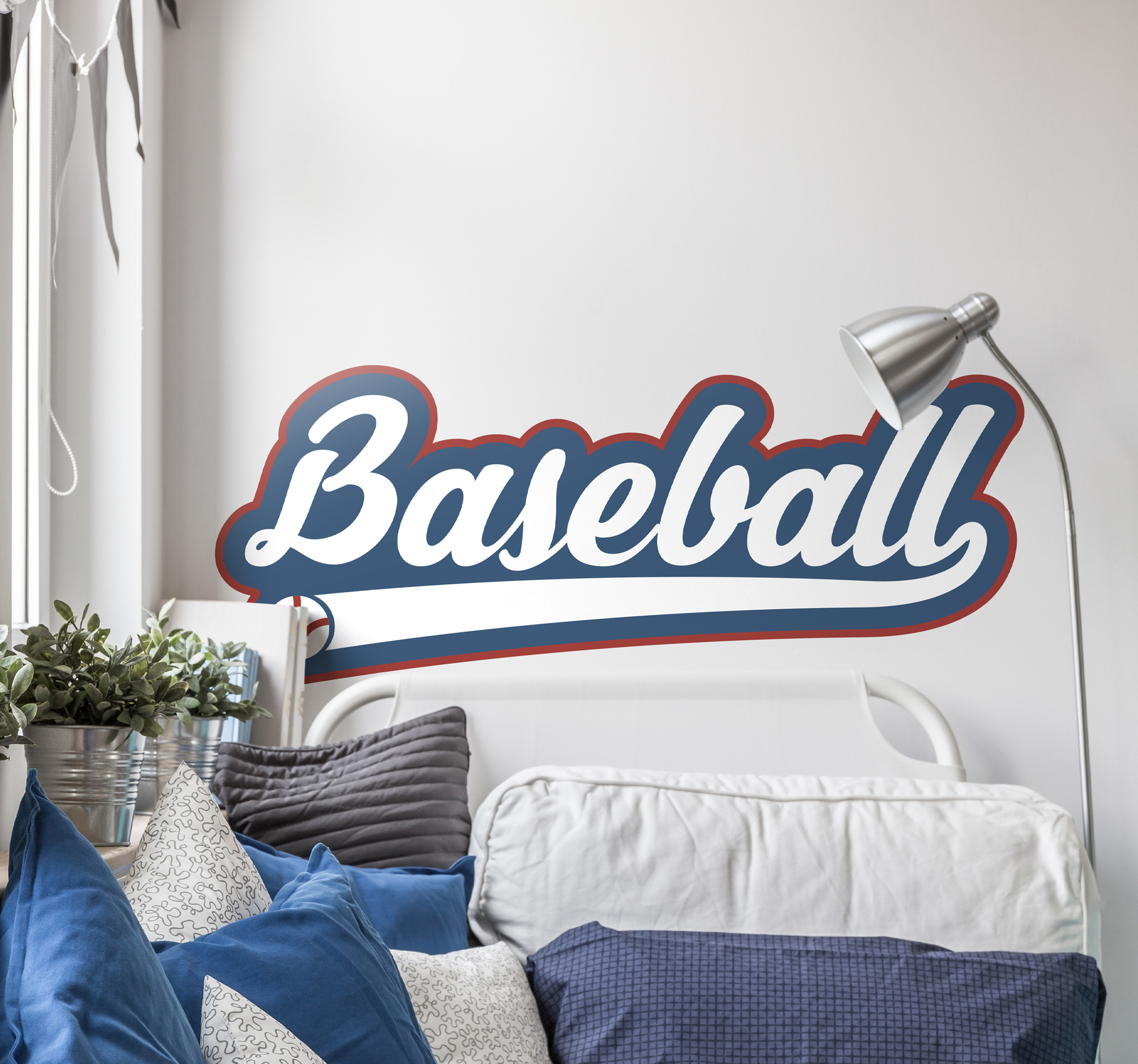 Tenstickers Muursticker tekst Baseball