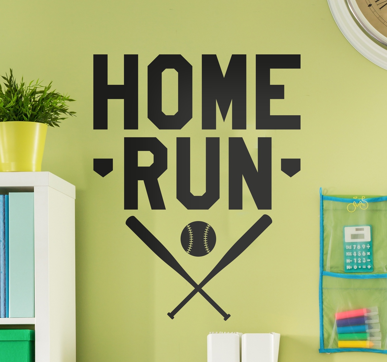 Tenstickers Muursticker sport Home Run