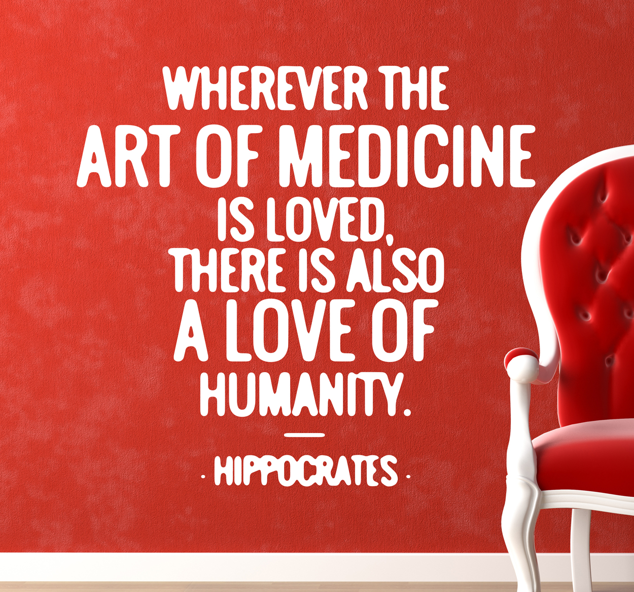 Vinilo frase Hippocrates Vinilo frase Hippocrates
