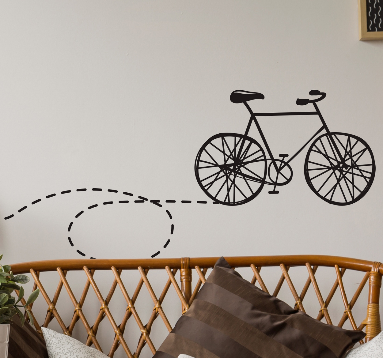 Pegatinas bici dibujo camino