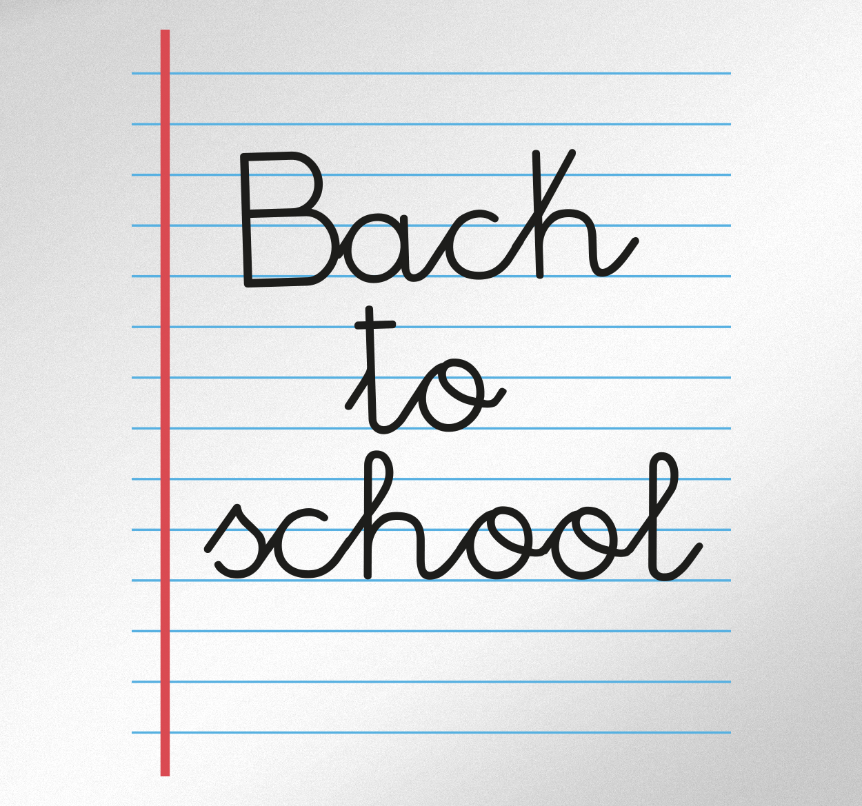 Tenstickers Muursticker tekst Back to school
