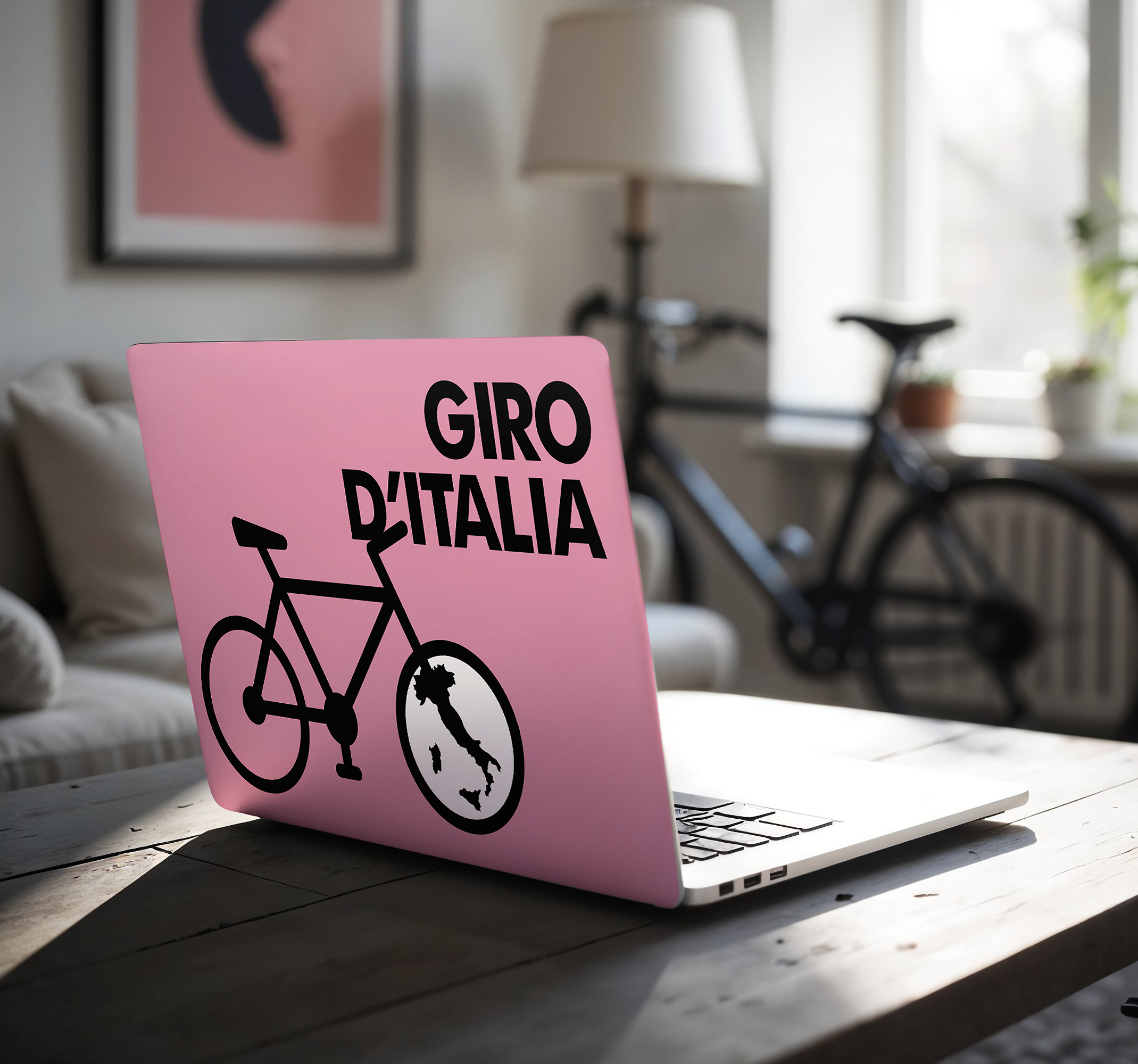 Adesivo per laptop icona giro d'italia