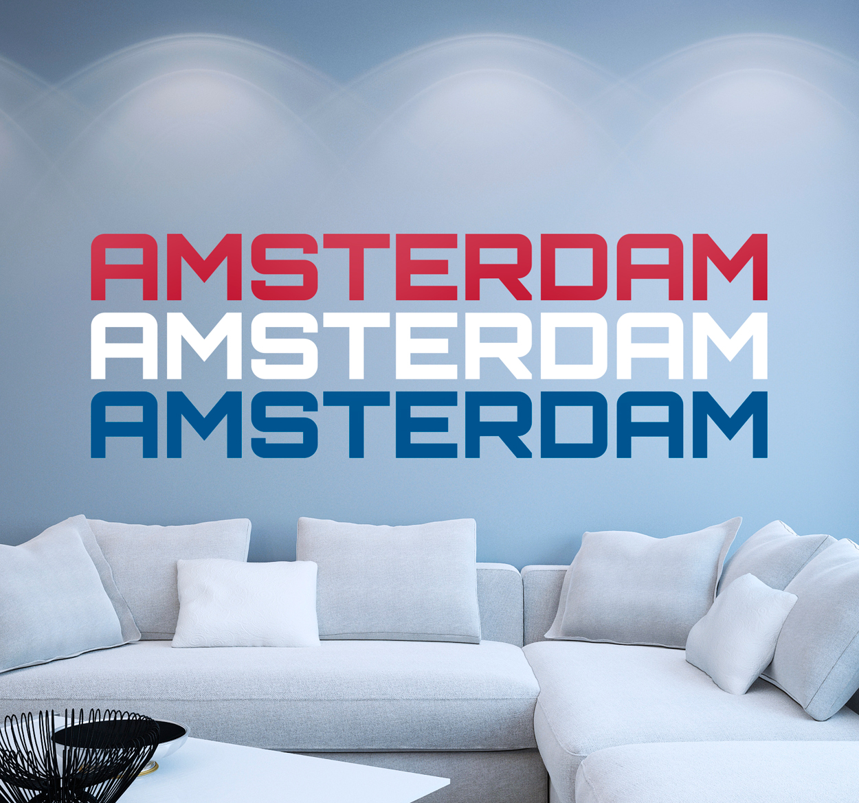Sticker Amsterdam colors