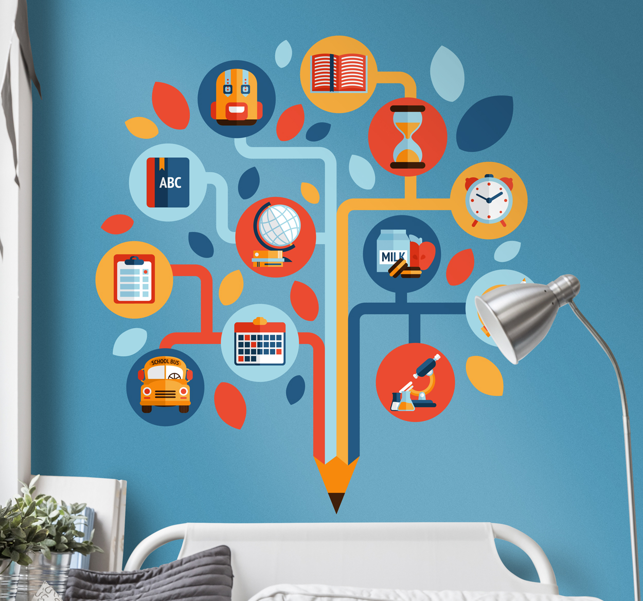 Tenstickers Muursticker boom van kennis