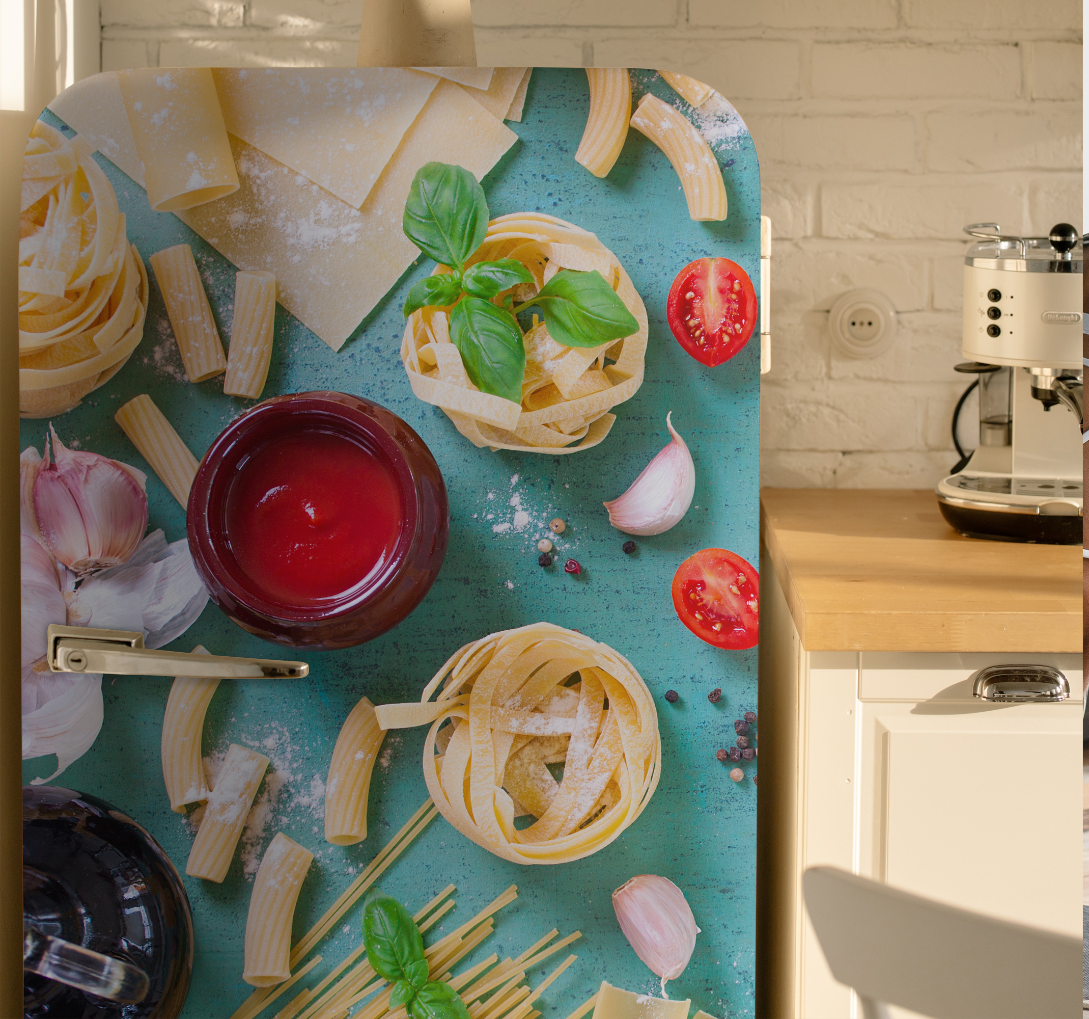 Adesivo per frigo foto cibo