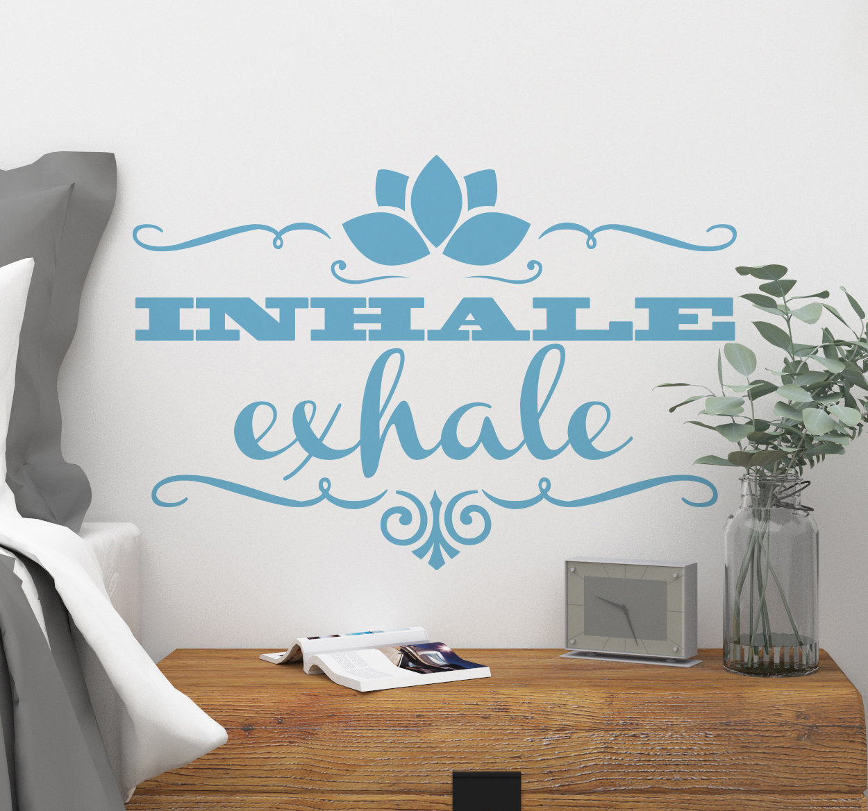 Tenstickers Muursticker inhale exhale