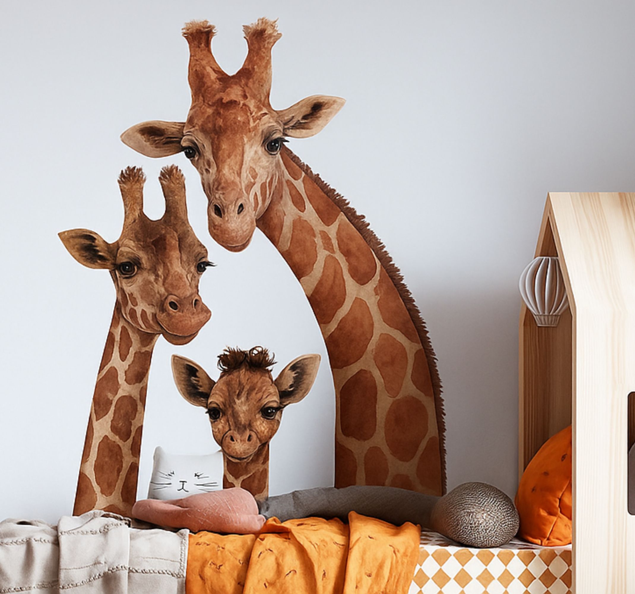 Tenstickers Giraffenfamilie muursticker