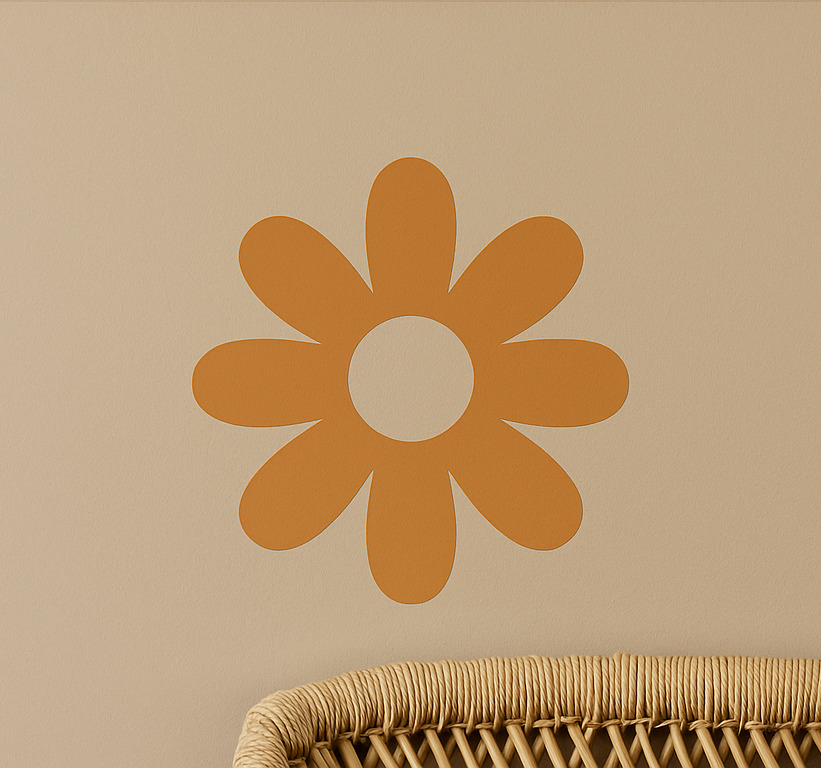 Tenstickers Kleine madeliefjesbloemen muursticker