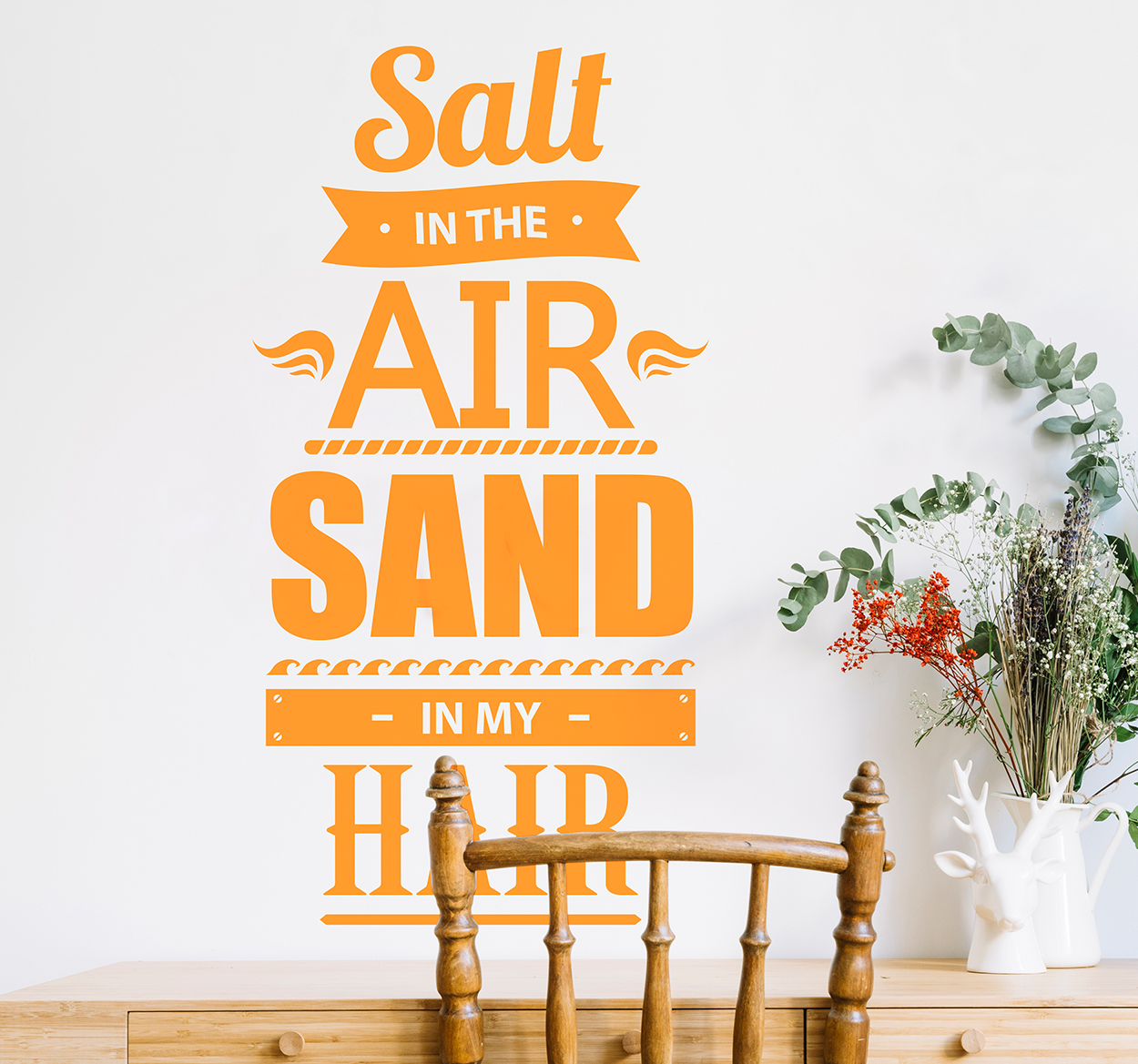 Tenstickers Woonkamer muursticker Salt & Sand