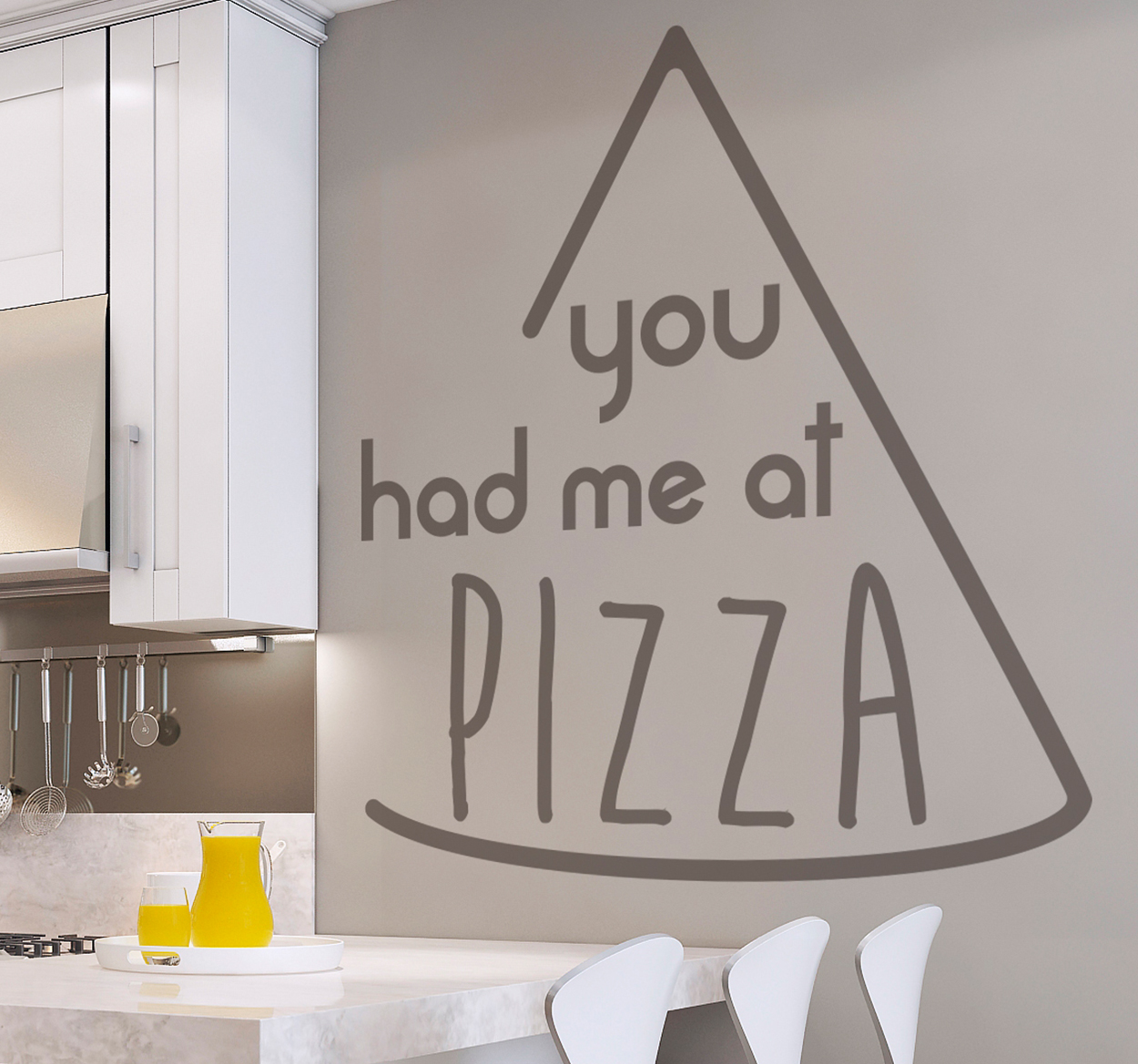 Tenstickers Muursticker you had me at pizza