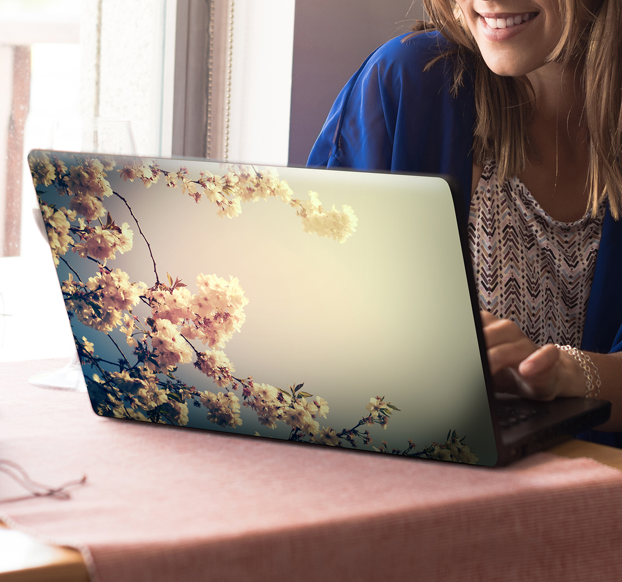 Adesivo per pc fiore primavera