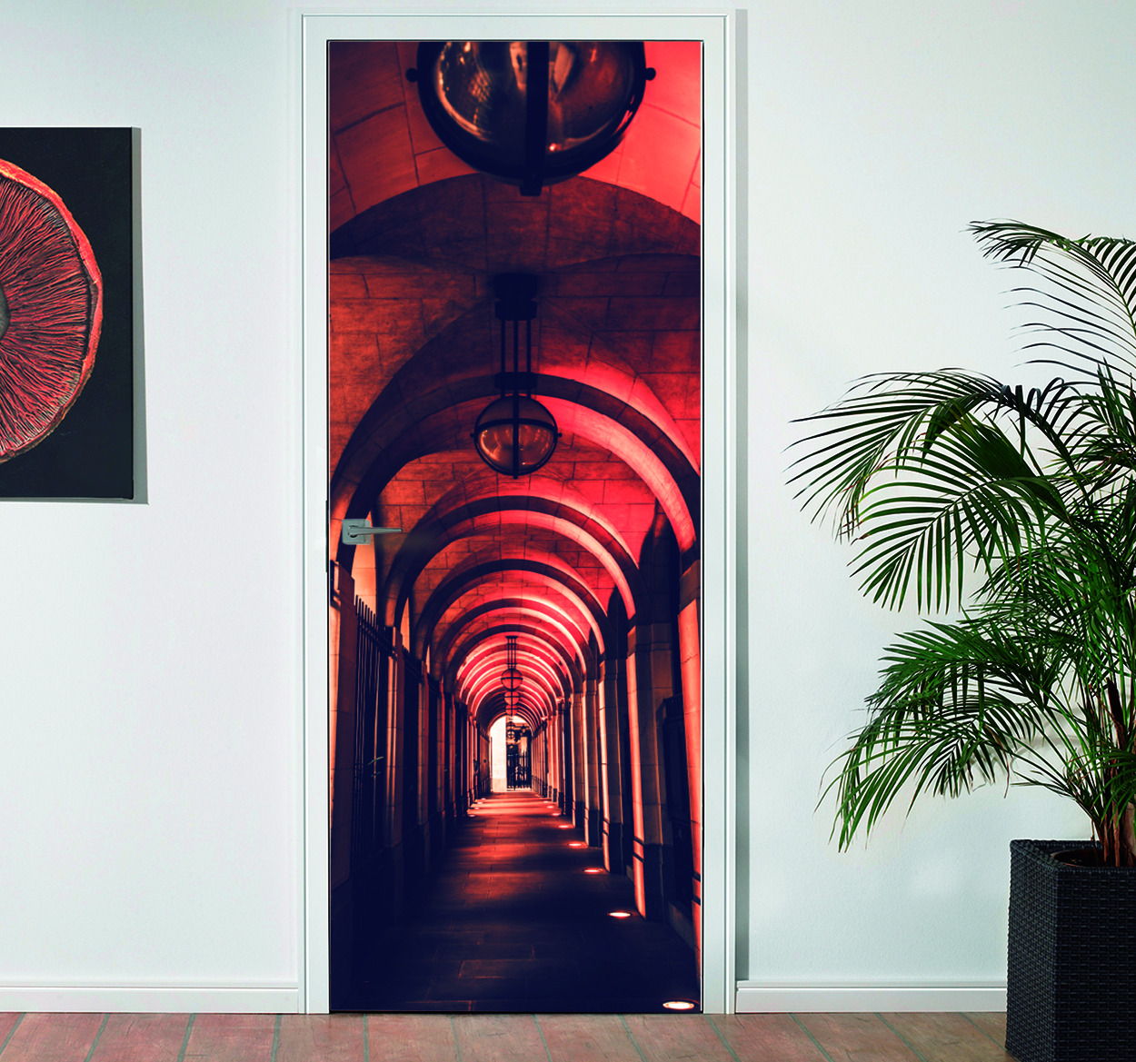 Deur sticker passage bogen