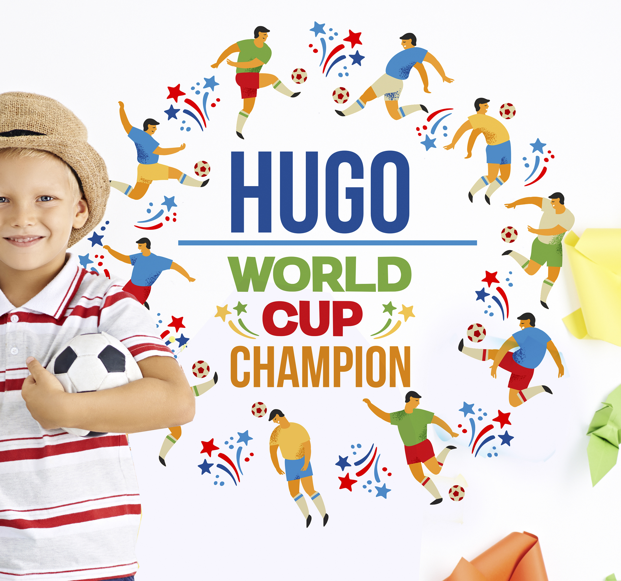 World cup champion naamsticker