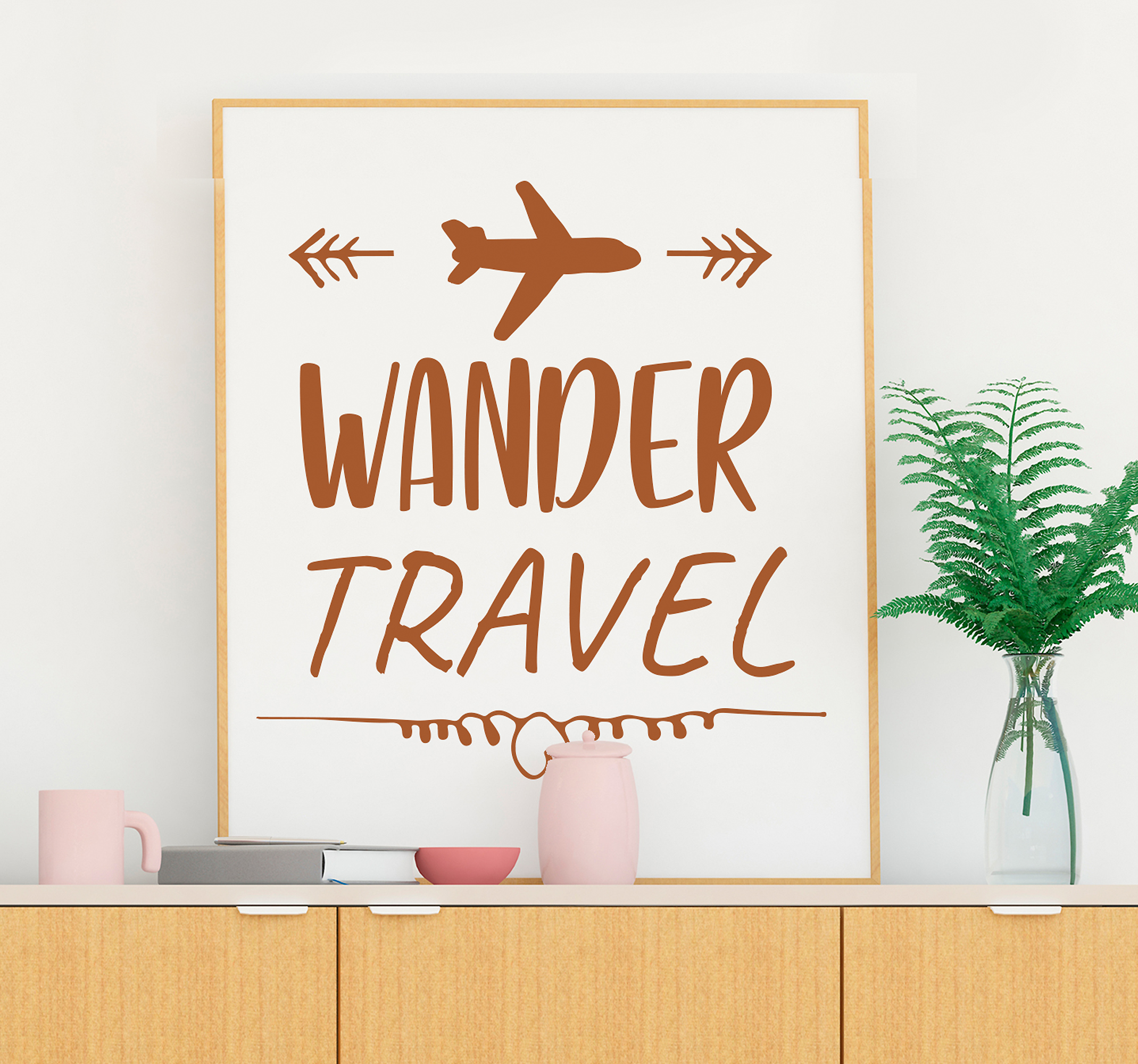 Tenstickers Slaapkamer muursticker Wander Travel