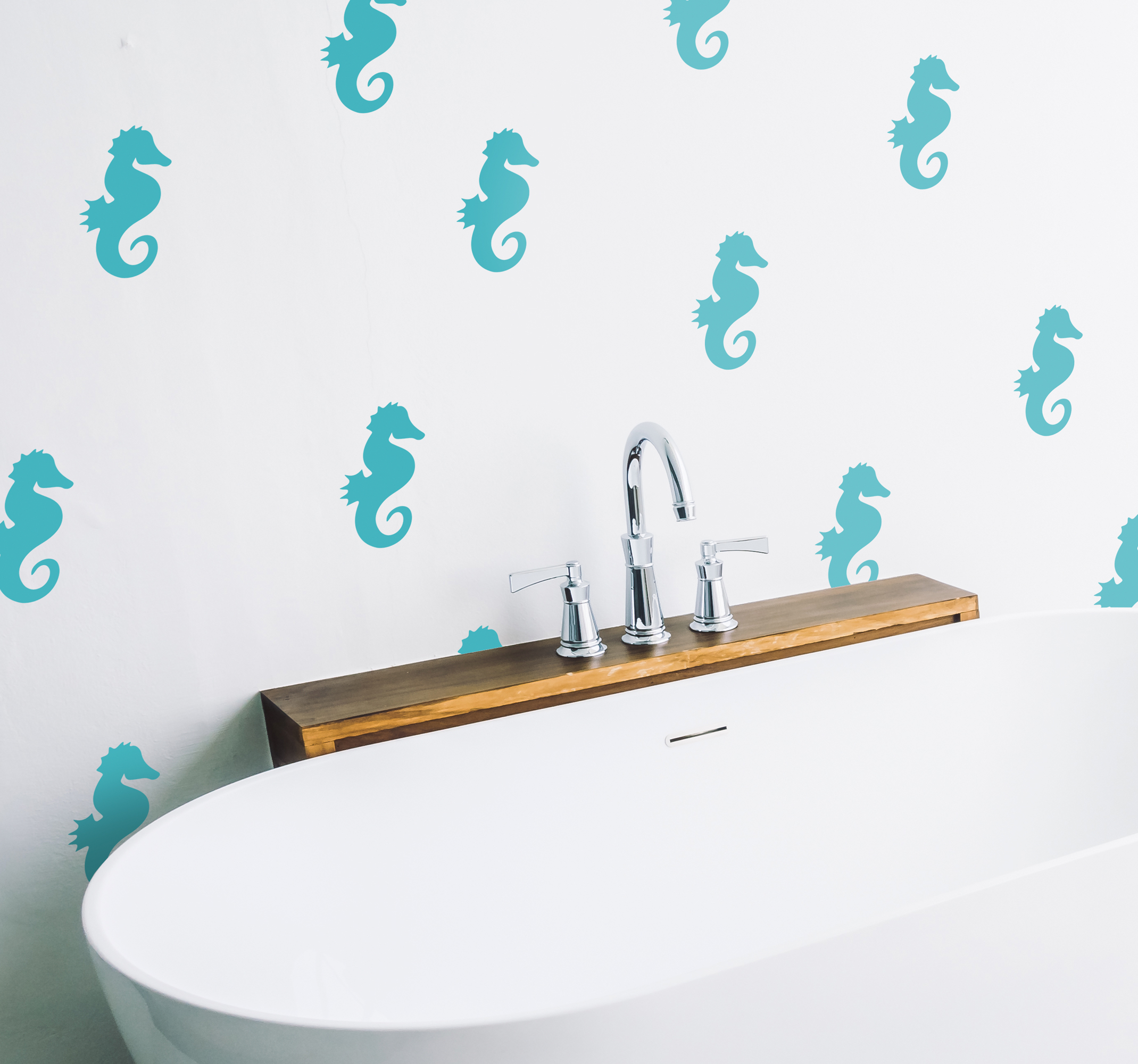 Tenstickers Silhouette sticker zeepaarden