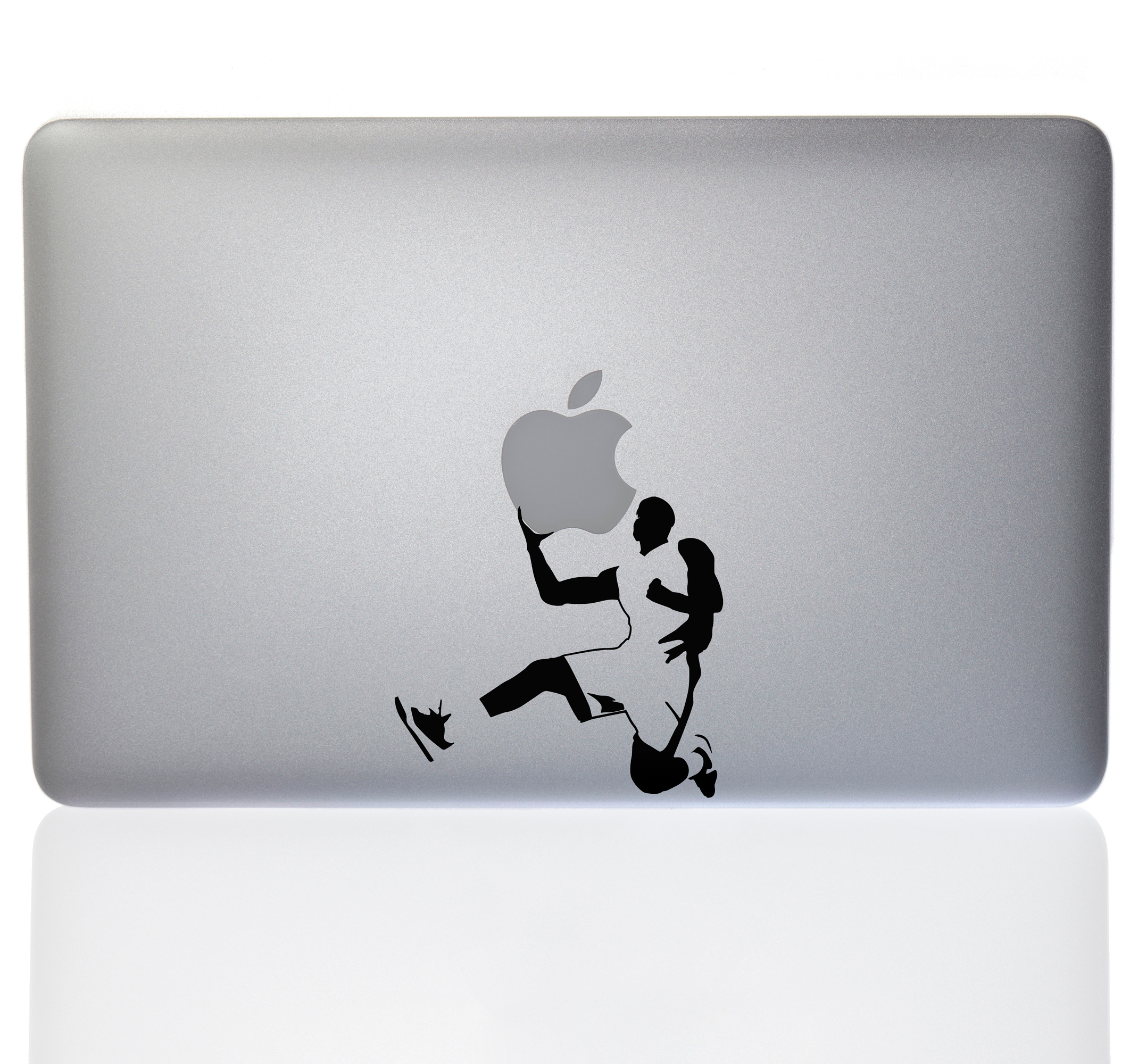 Aufkleber Silhouette Basketball Spieler Apple Mac