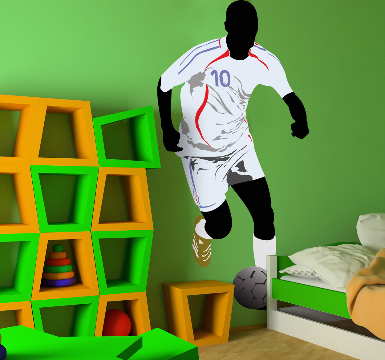 Wandtattoo Fußball Kinderzimmer