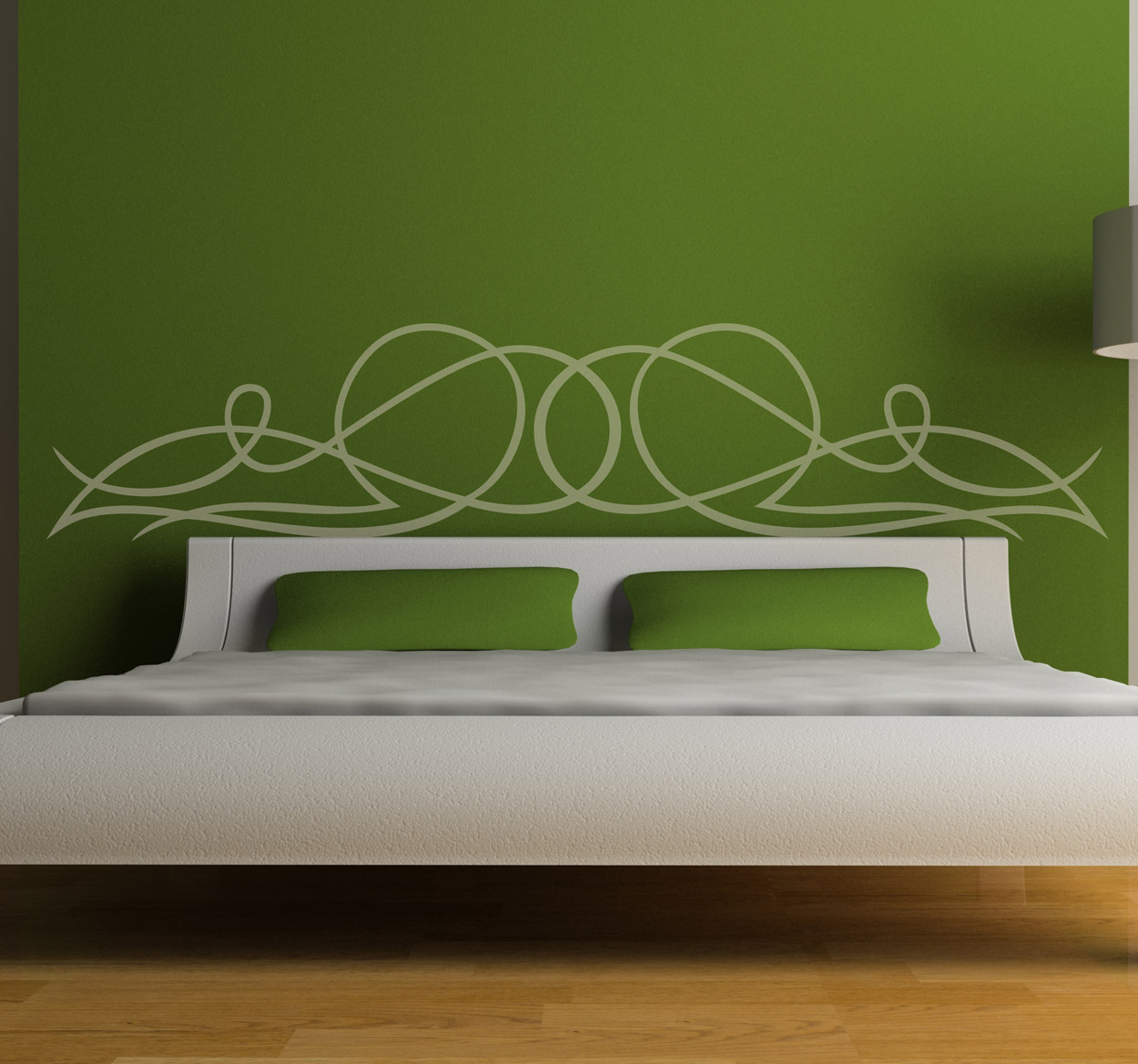 Tenstickers Lijnsticker Hoofdeinde Bed