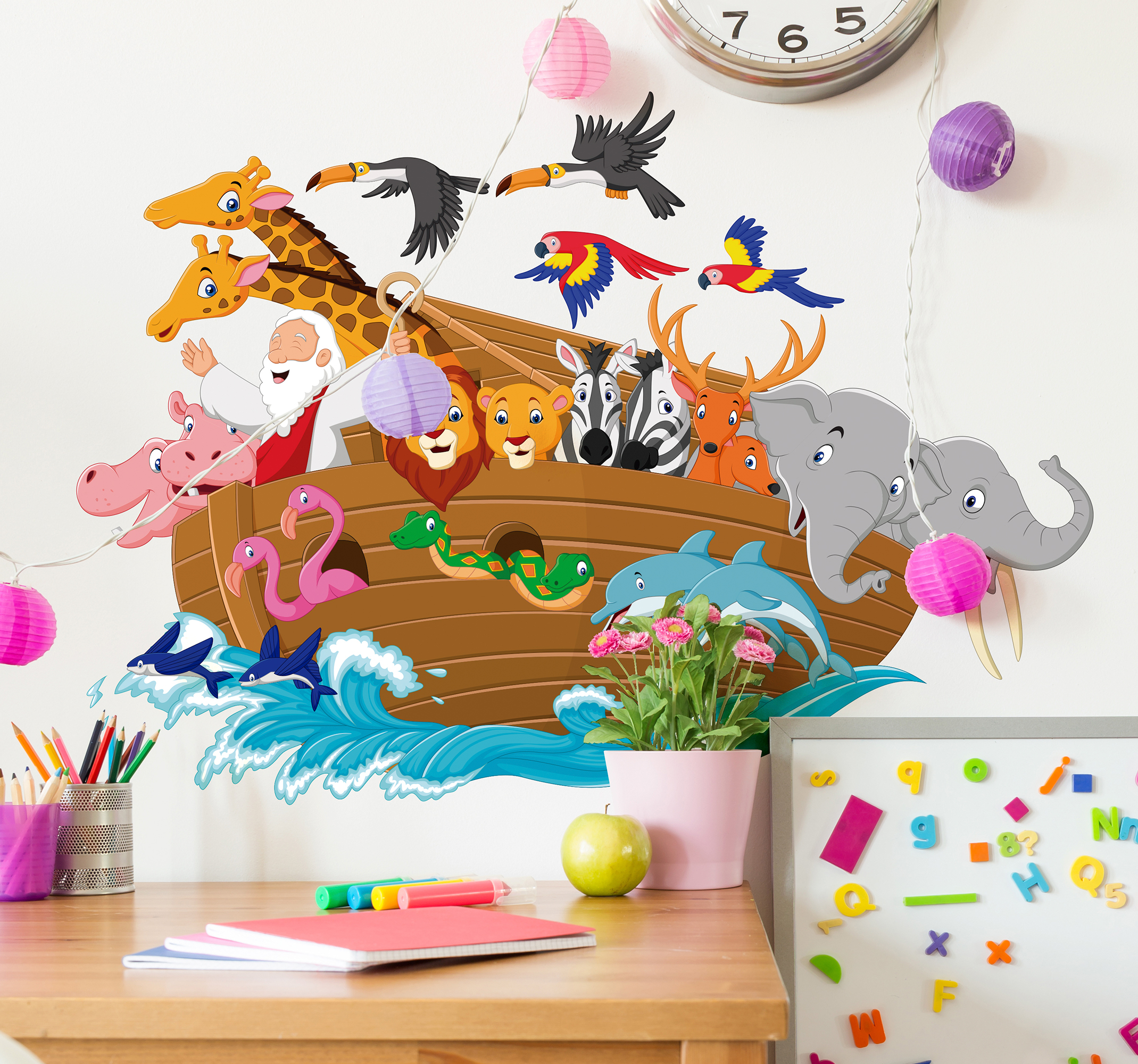 Tenstickers Kinderkamer muursticker Ark van Noach