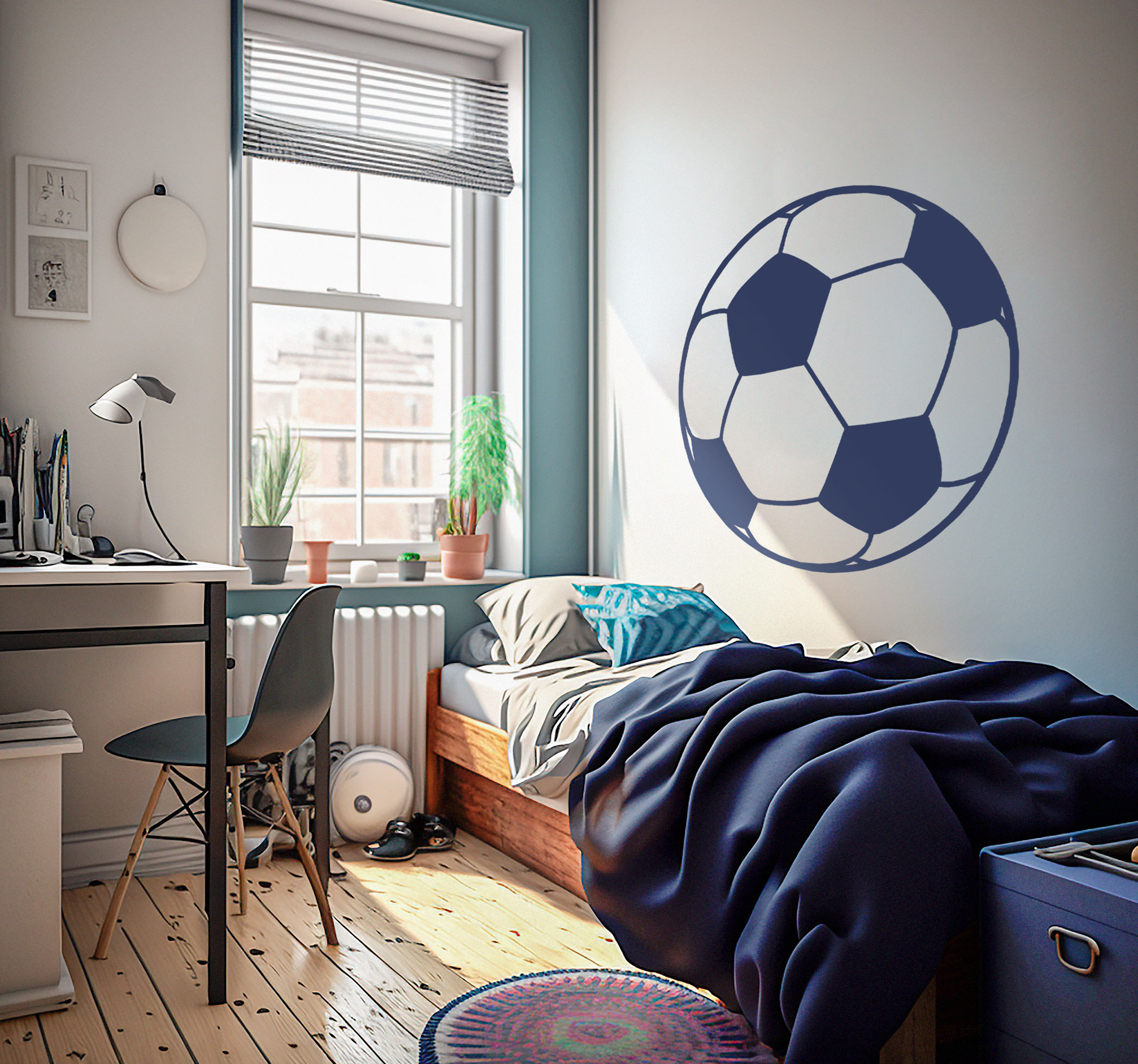 Wandtattoo Jugendzimmer Fußball