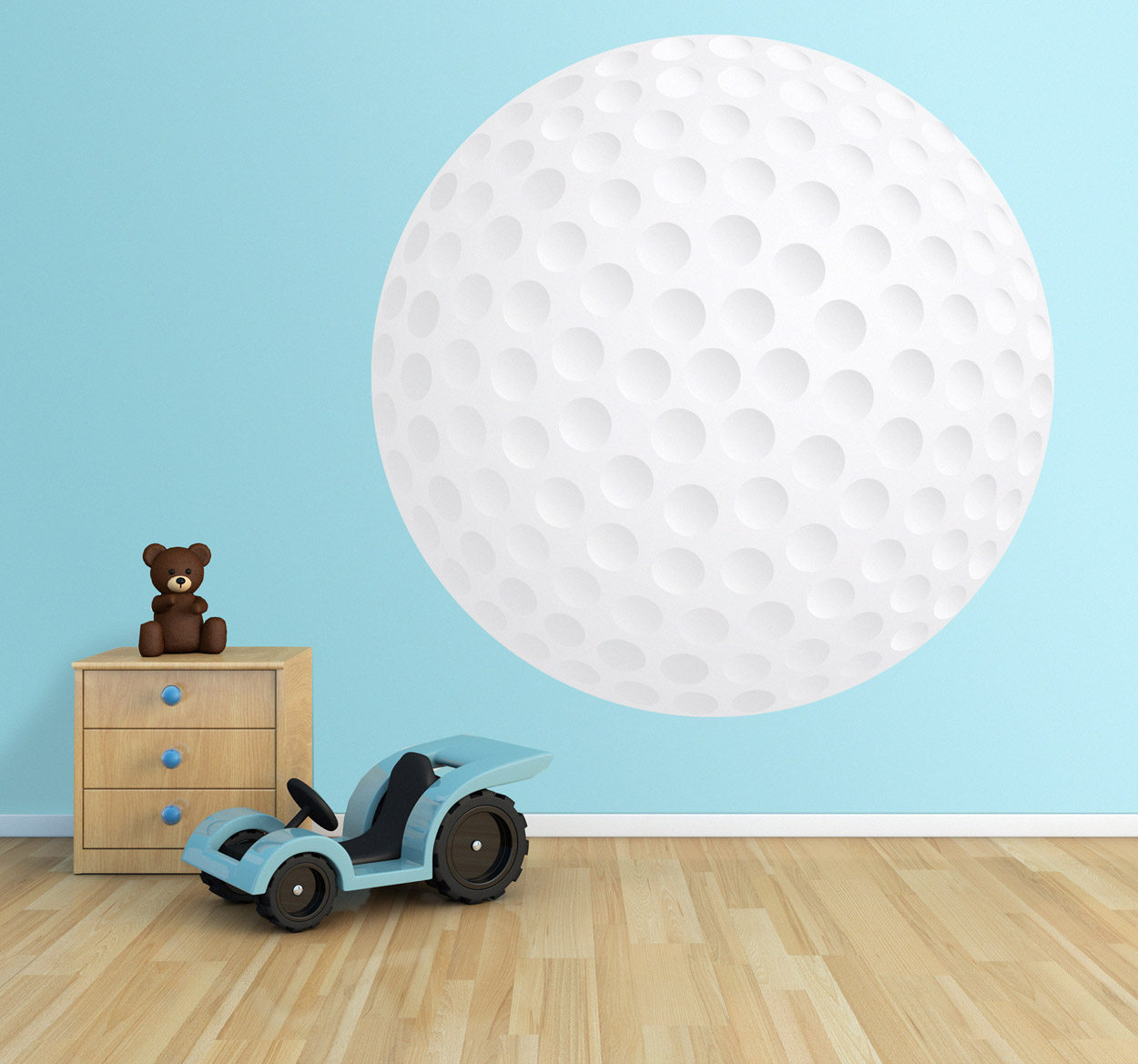 Tenstickers Sticker golfbal decoratie