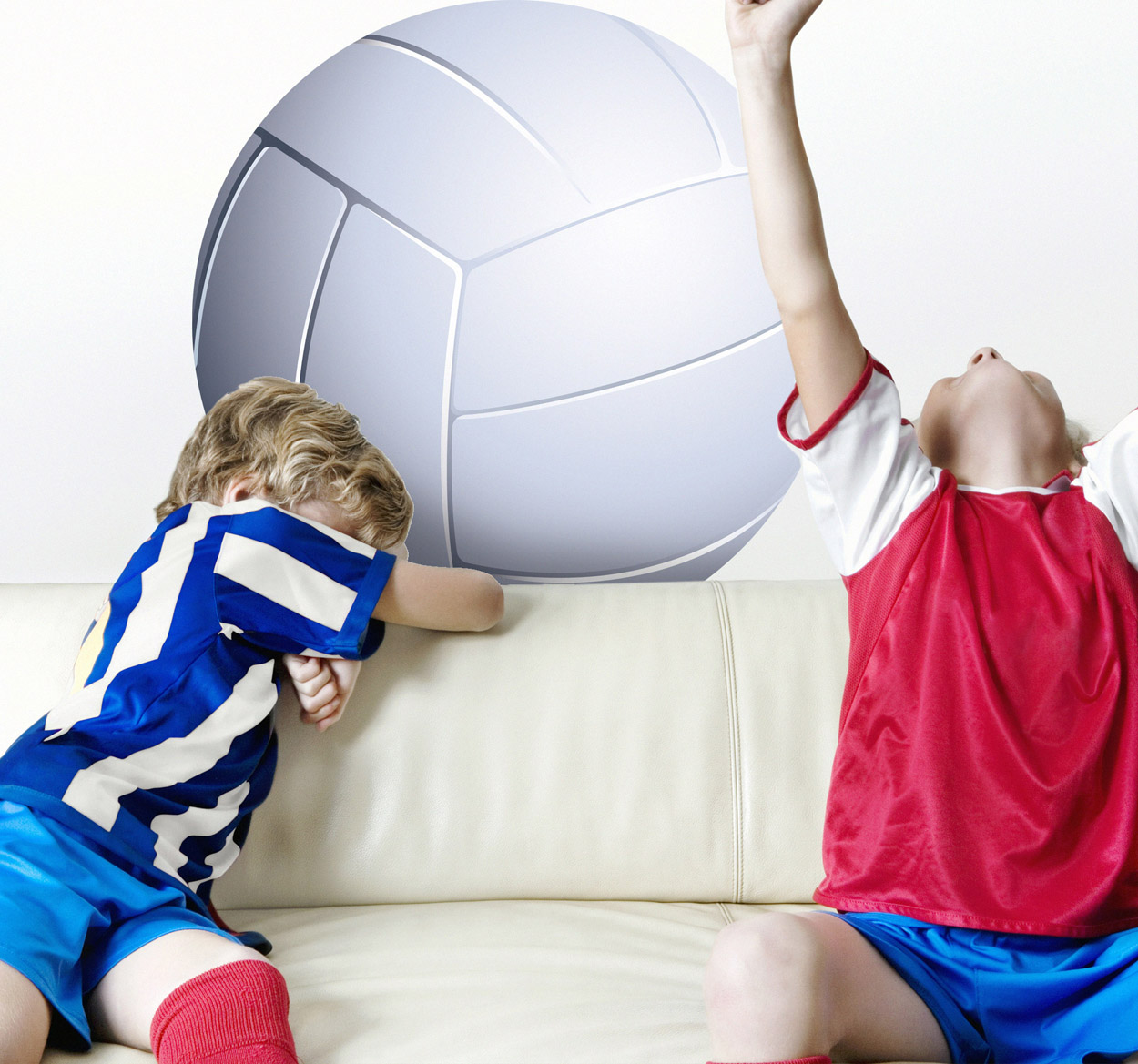 Tenstickers Sticker kinderen volleybal