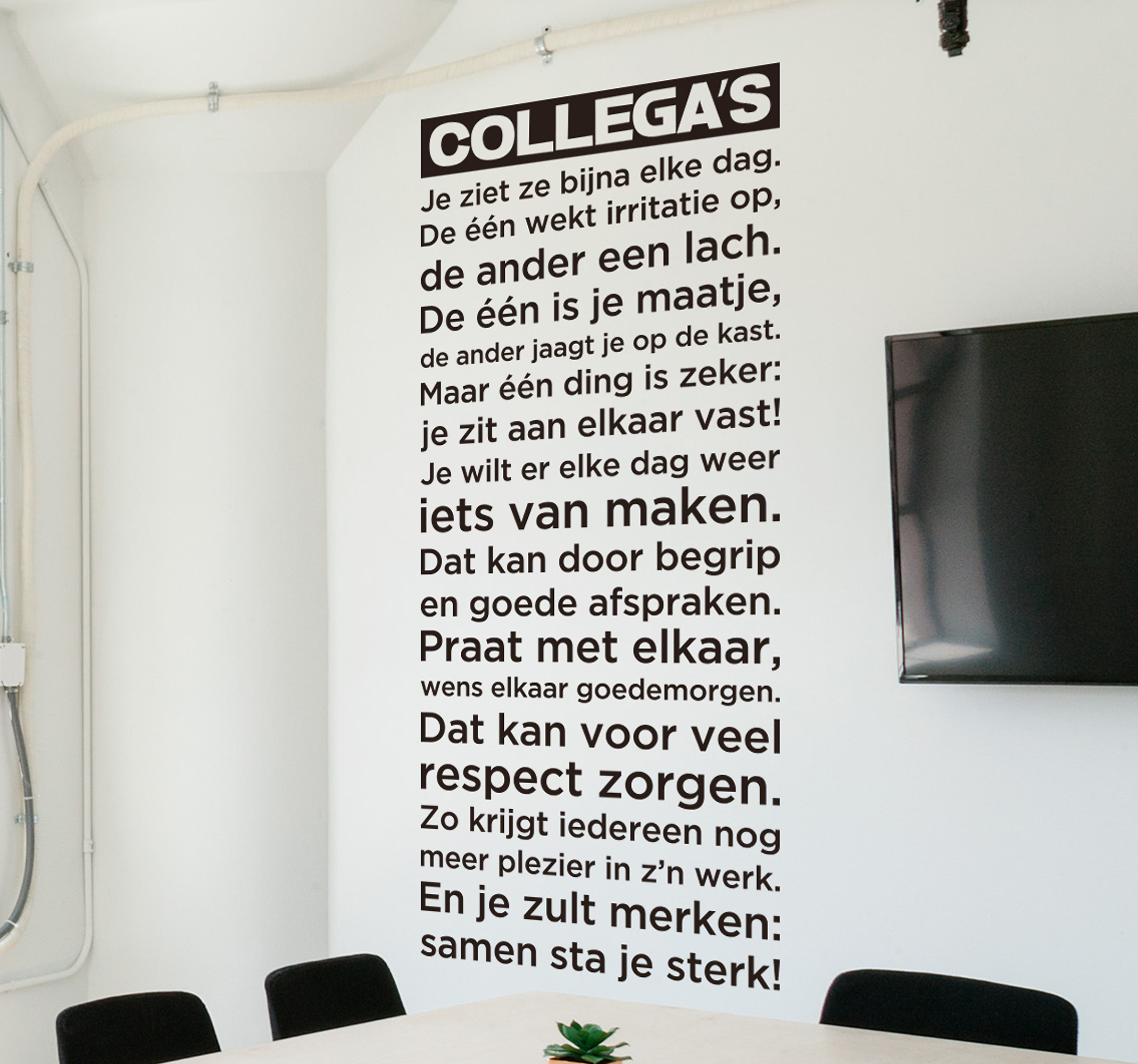 Tenstickers Kantoor sticker collega's