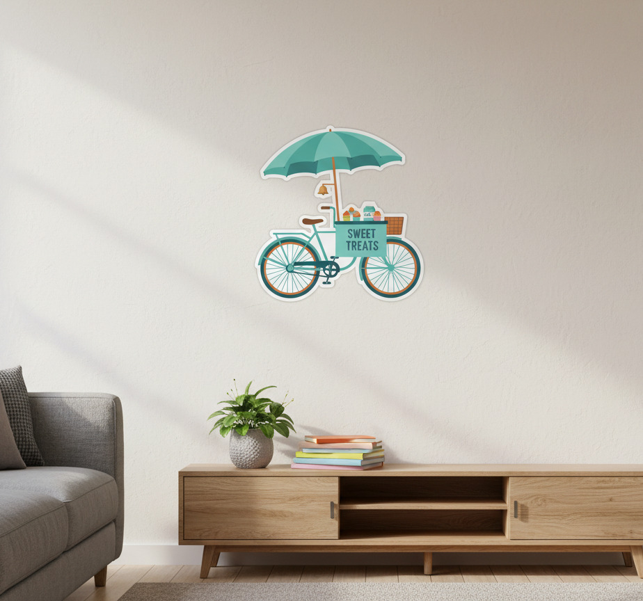 Tenstickers Muursticker retro ijskar