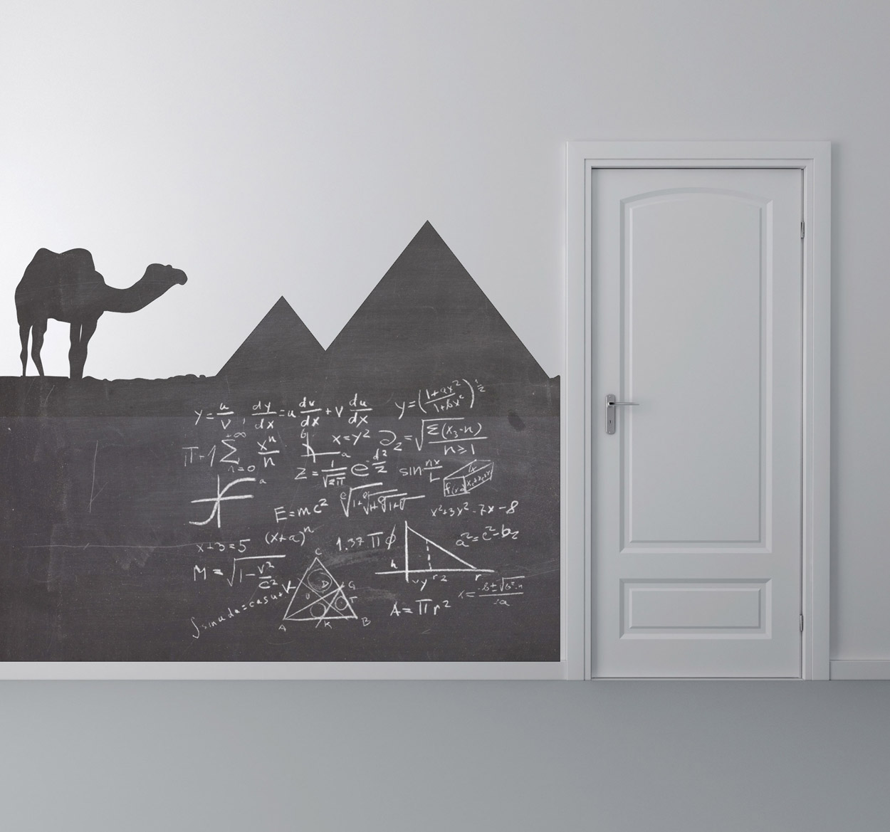Krijtbord sticker egypte piramides