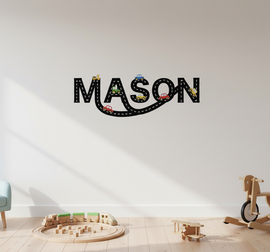 Tenstickers Muursticker gepersonaliseerde snelweg graphic