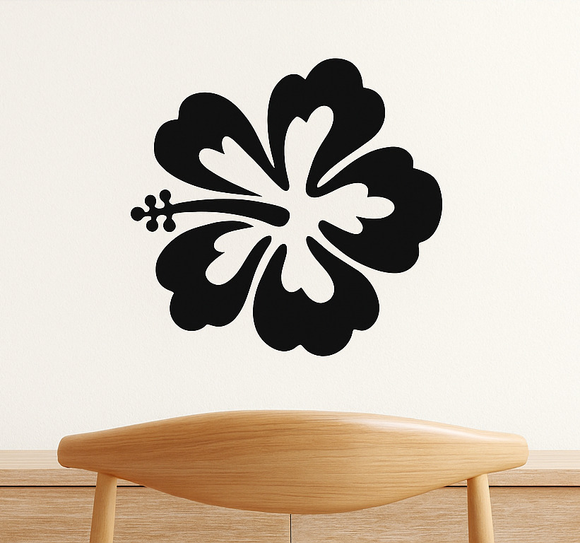 Tenstickers Muursticker hawaii bloemen