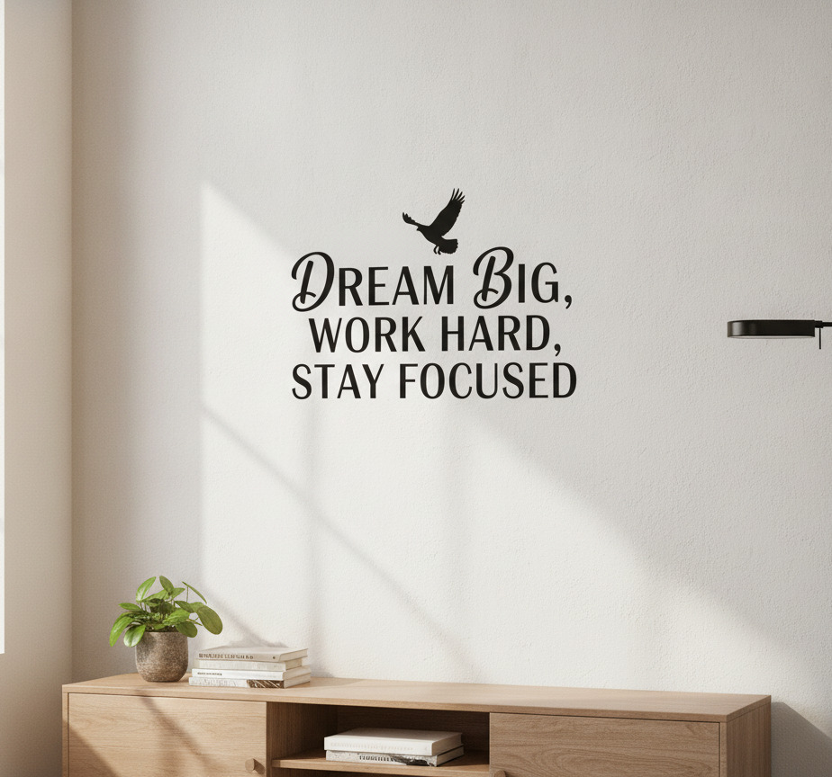 Tenstickers Muursticker inspirerende quote woondecoratie