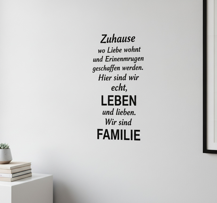 Tenstickers Muursticker betekenisvolle huisquotes