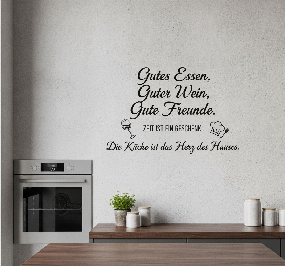 Tenstickers Muursticker culinaire keuken quote